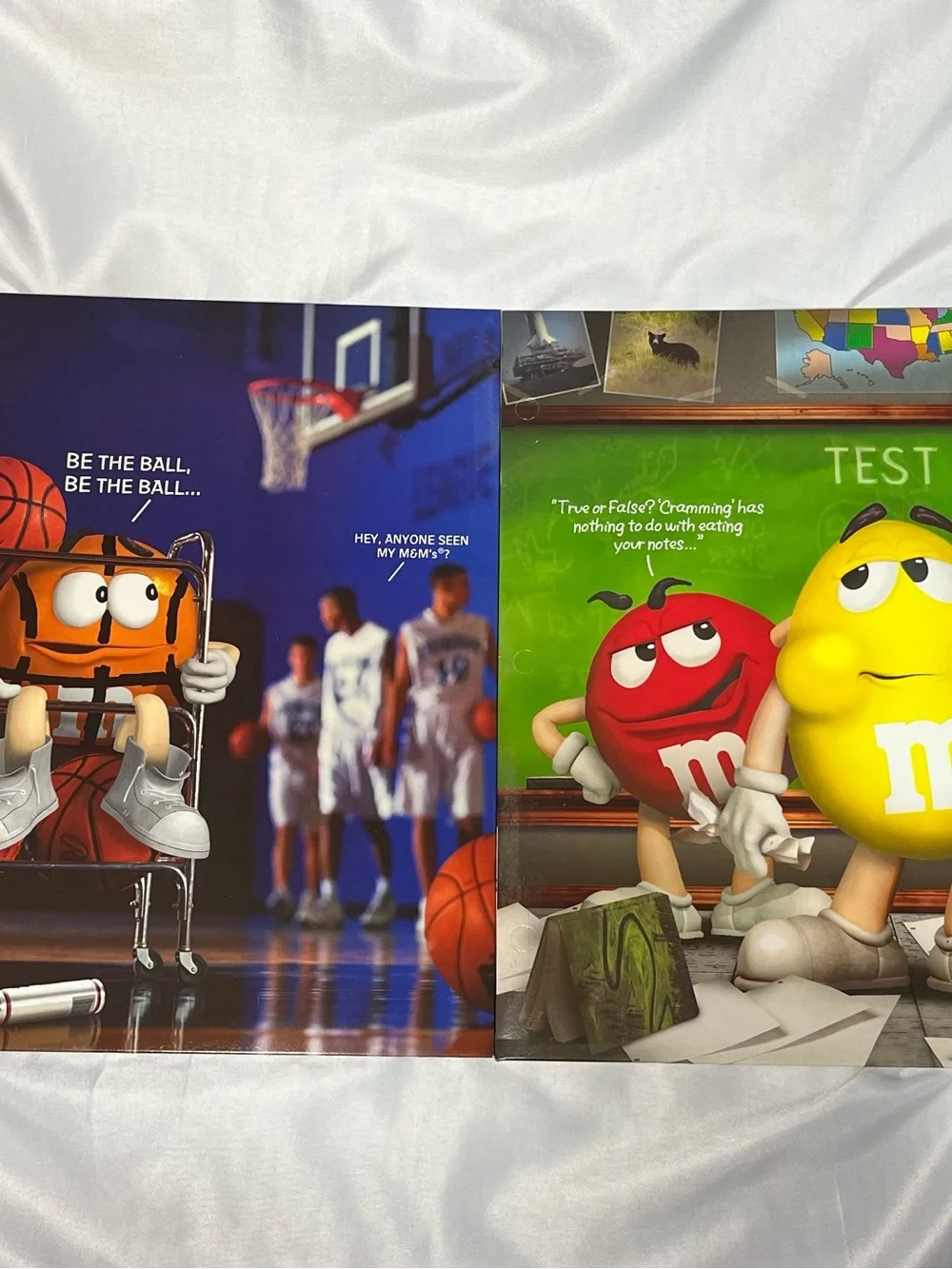 Lot Of 6 Vintage 1999 MEAD M&M School Folders & Notebook NEW Rare